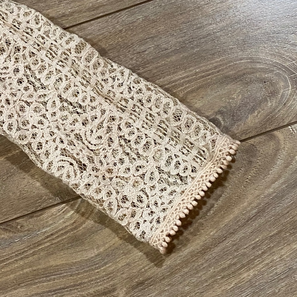 RACHAEL Rachael Roy Cream Lace Long Sleeve Blouse - Picture 12 of 13